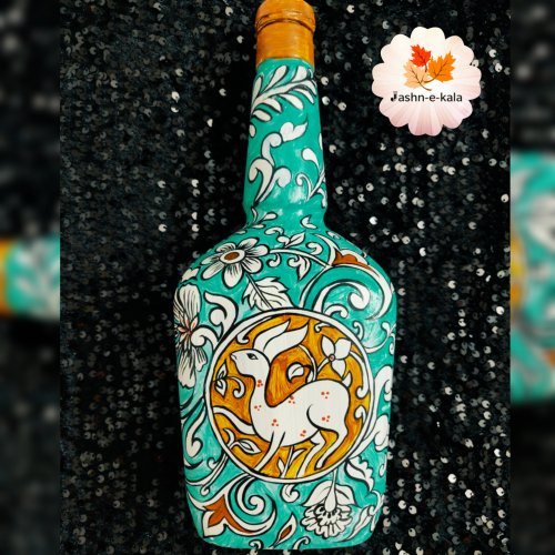 turquoise-blue-color-traditional-handmade-bottle-236