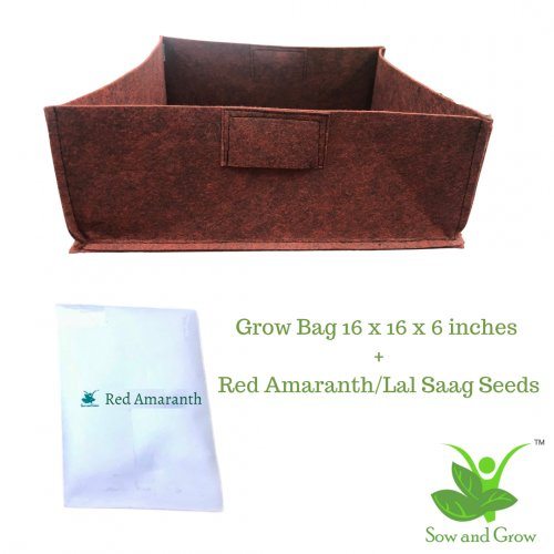 sow-and-grow-large-grow-bag-and-red-amaranth-lal-saag-seeds-grow-it-yourself-vegetable-kit-946