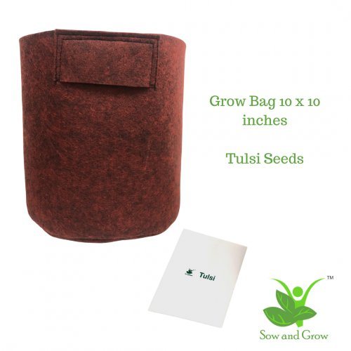 sow-and-grow-10x10-inches-round-grow-bag-and-tulsi-seeds-grow-it-yourself-kit-948
