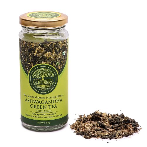 glenberg-ashwagandha-green-tea-with-mint-green-tea-infused-with-ashwagandha-provides-instant-energy-free-premium-wooden-spoon-50-gm-25-cups-8666