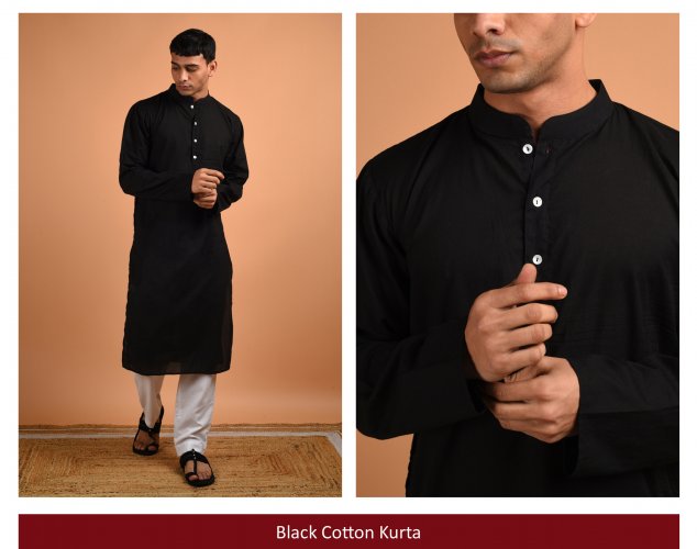 black-cotton-kurta-10761